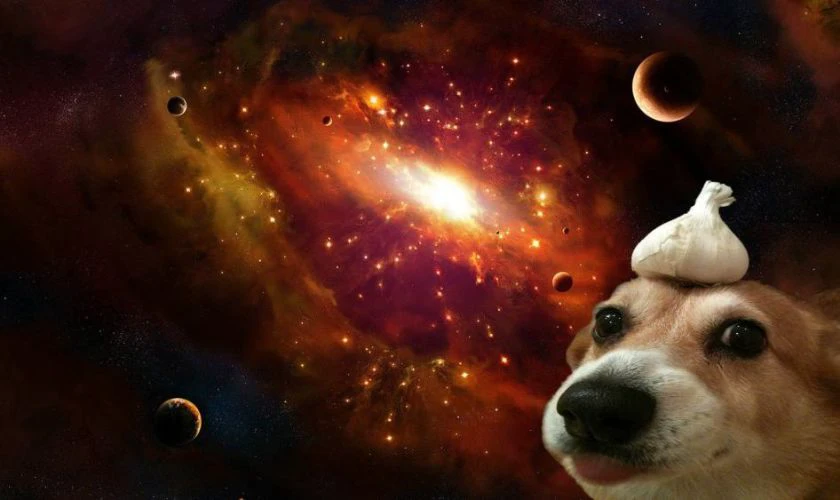 Meme Corgi v&agrave; củ tỏi